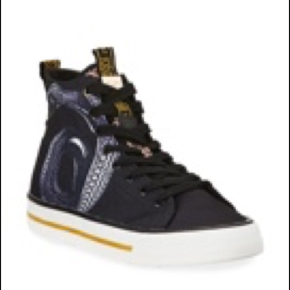 Roberto Cavalli Sport Black Snake Print Sneakers - Picture 5 of 8